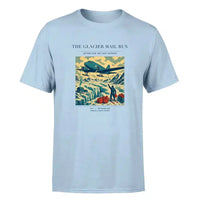 Thumbnail for VINTAGE G4153 - The Glacier Mail Run - Premium T-Shirt design on lightblue premium t shirt