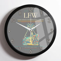 Thumbnail for Lome-Tokoin International Airport (LFW) design on gray framed wall clock