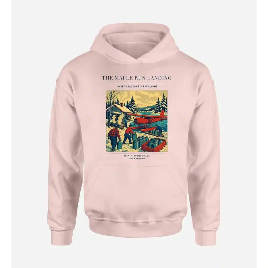VINTAGE G4398 - The Maple Run Landing - Premium Hoodie design on pink premium