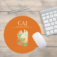 Thumbnail for Yamagata Airport (GAJ) design on orange round mouse pad