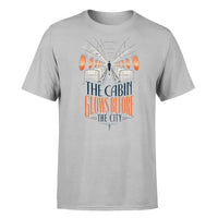 Thumbnail for SIGNAL 629 - The Cabin Glows Before The City - Premium T-Shirt design on light gray premium t shirt