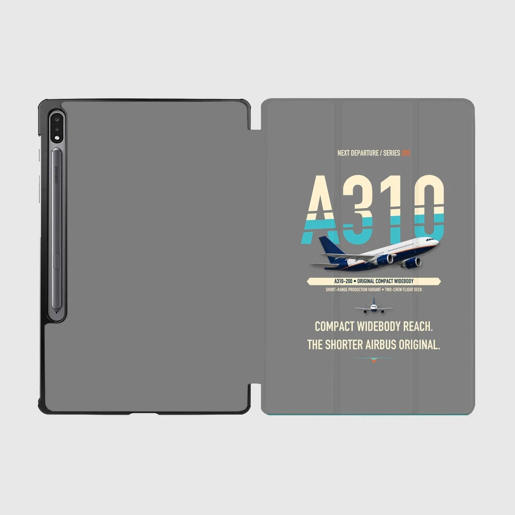 Airbus A310-200 design on gray samsung tablet tablet case