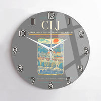 Thumbnail for Avram Iancu Cluj International Airport CLJ Wall-Clock No-Frame - Gray