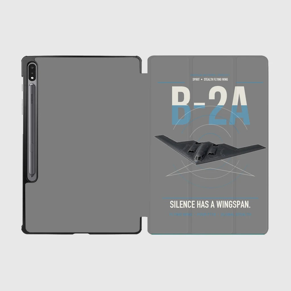 B-2A Spirit design on gray samsung tablet tablet case