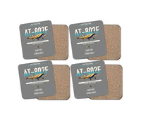 Thumbnail for Air Tractor AT-802F design on gray 4 pieces set coaster