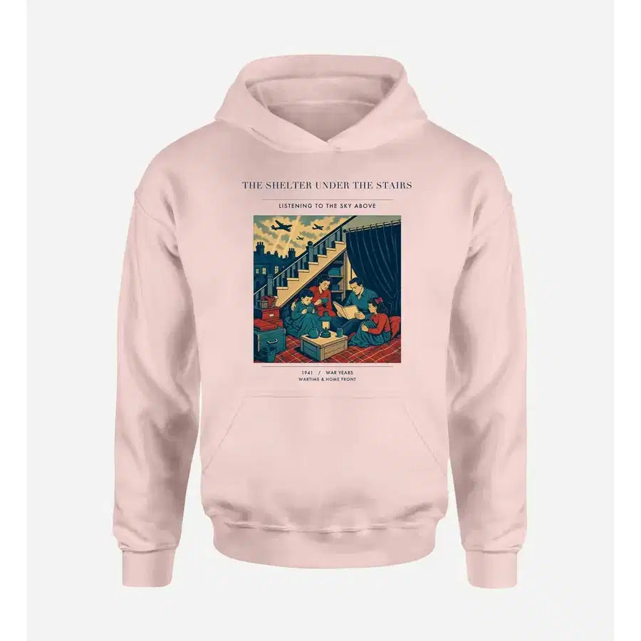 VINTAGE G4533 - The Shelter Under The Stairs - Premium Hoodie design on pink premium