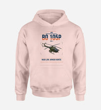 Thumbnail for MBB BO 105P PAH-1 design on pink double-side hoodie, single-side print