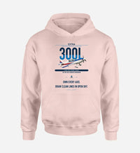 Thumbnail for Extra 300L design on pink double-side hoodie, single-side print