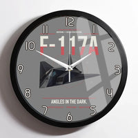 Thumbnail for F-117A Nighthawk design on gray framed wall clock