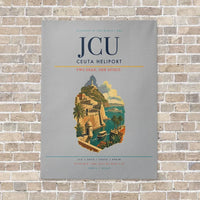 Thumbnail for Ceuta Heliport JCU vertical canvas print - no frame - light gray background