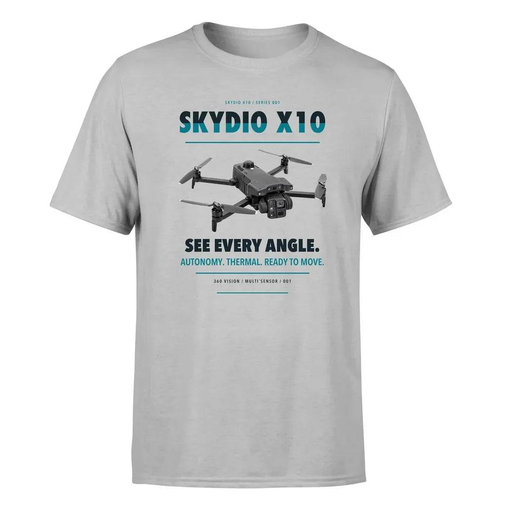 Skydio X10 design on light gray single side