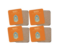 Thumbnail for Mashhad Shahid Hasheminejad International Airport MHD Coaster 4-Pieces-Set - Orange