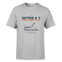 Thumbnail for Handley Page Victor K.2 design on light gray double-side t-shirt, single-side print
