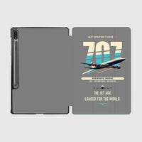 Thumbnail for Boeing 707-320C design on gray samsung tablet tablet case