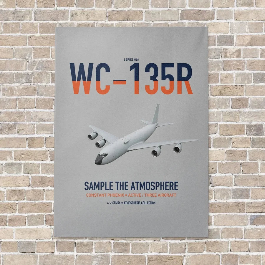 WC-135R Constant Phoenix vertical canvas print - no frame - light gray background