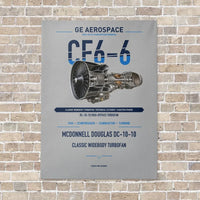 Thumbnail for CF6-6 vertical canvas print - no frame - light gray background