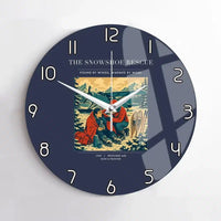 Thumbnail for VINTAGE G4281 - The Snowshoe Rescue - Designed Wall Clocks design on navyblue no-frame