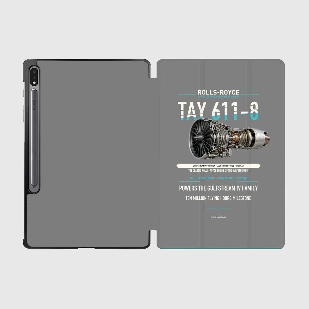 TAY 611-8 design on gray samsung tablet tablet case