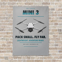 Thumbnail for DJI Mini 3 vertical canvas print - no frame - light gray background