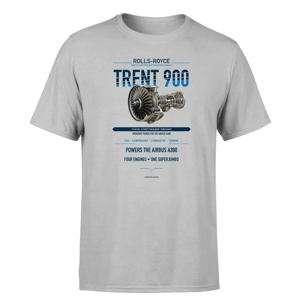 Trent 900 design on light gray single side
