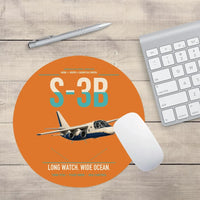 Thumbnail for S-3B Viking design on orange round mouse pad