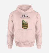 Thumbnail for Flagstaff Pulliam Airport (FLG) design on pink hoodie single-side print