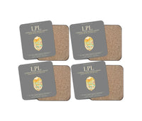 Thumbnail for Liverpool John Lennon Airport (LPL) design on gray 4 pieces set coaster