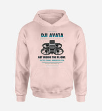 Thumbnail for DJI Avata design on pink hoodie single side