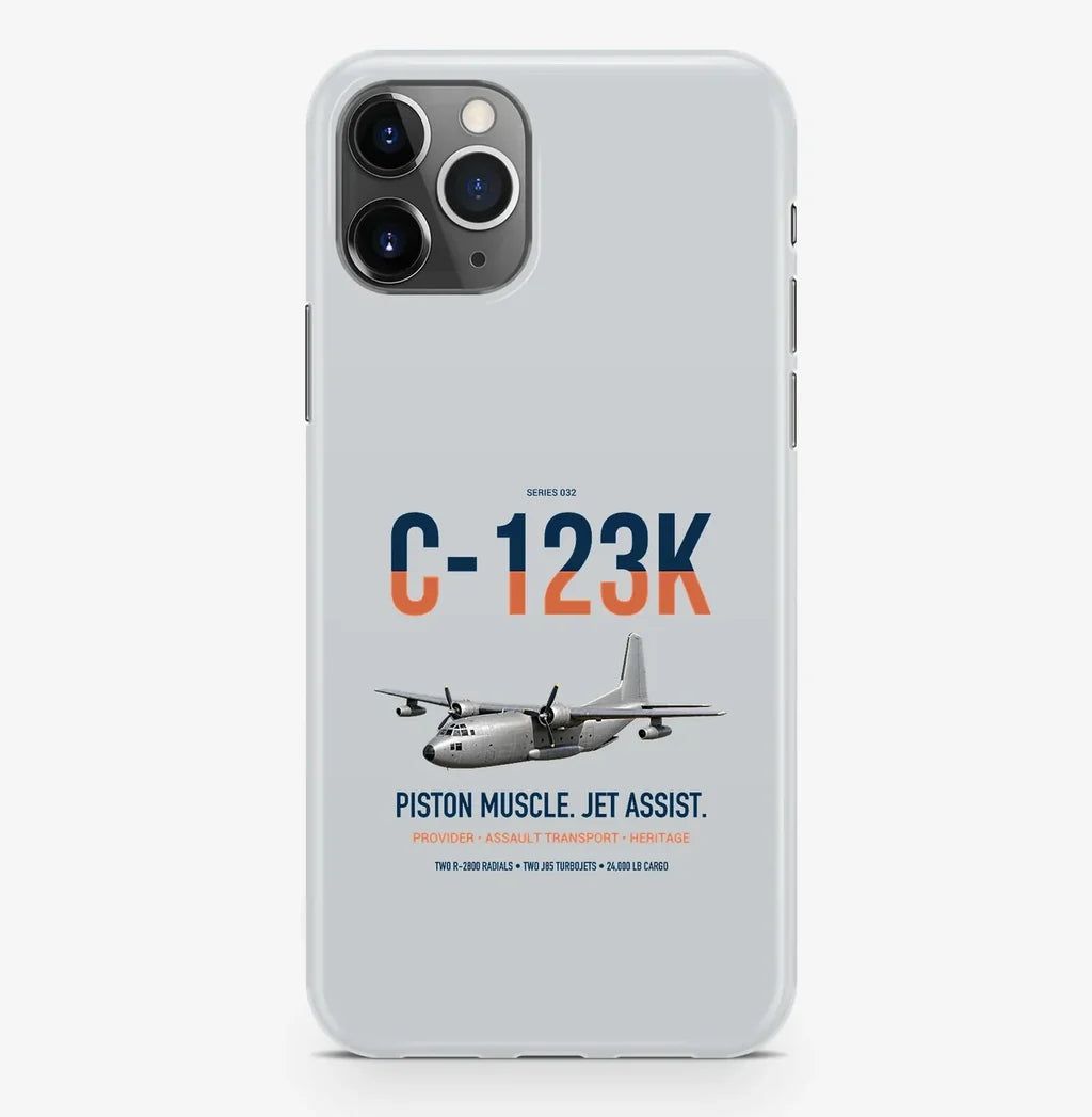 C-123K Provider design on light gray magsafe iphone case, for iPhone Pro Max