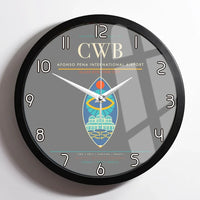 Thumbnail for Afonso Pena International Airport (CWB) design on gray framed wall clock