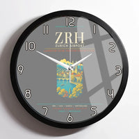 Thumbnail for Zurich Airport ZRH Wall-Clock Framed - Gray