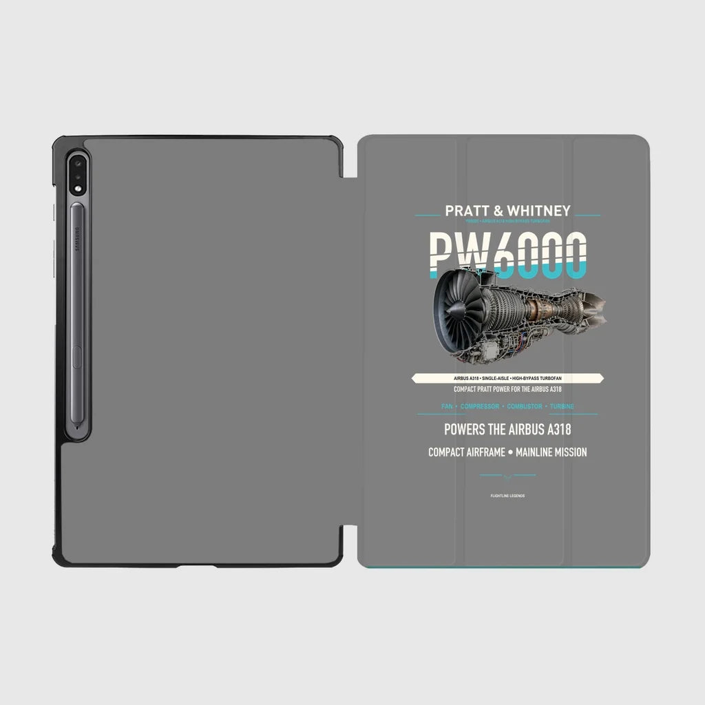 PW6000 design on gray samsung tablet tablet case