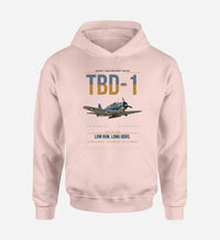 Thumbnail for TBD-1 Devastator design on pink double-side hoodie, single-side print