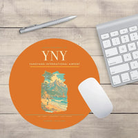 Thumbnail for Yangyang International Airport (YNY) design on orange round mouse pad