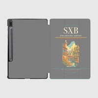 Thumbnail for Strasbourg Airport (SXB) design on gray samsung tablet tablet case