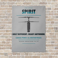 Thumbnail for Ascent AeroSystems Spirit vertical canvas print - no frame - light gray background