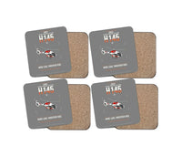 Thumbnail for Airbus H145 D3 design on gray 4 pieces set coaster