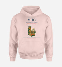 Thumbnail for Mannheim City Airport (MHG) design on pink hoodie single-side print