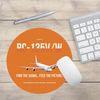 Thumbnail for RC-135V W Rivet Joint design on orange round mouse pad
