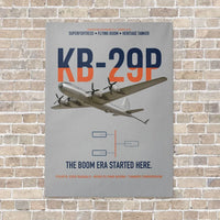 Thumbnail for KB-29P SUPERFORTRESS vertical canvas print - no frame - light gray background