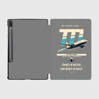 Thumbnail for Boeing 777F design on gray samsung tablet tablet case