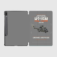 Thumbnail for Airbus H215M design on gray samsung tablet tablet case