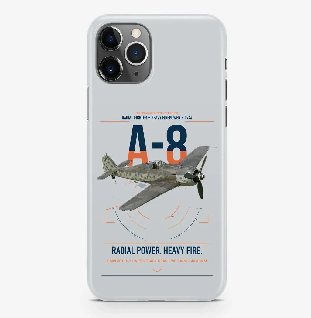 Focke-Wulf Fw 190A-8 design on light gray magsafe iphone case, for iPhone Pro Max