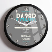 Thumbnail for Piper PA-28R Arrow III design on gray framed wall clock