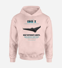 Thumbnail for AgEagle eBee X design on pink hoodie single side