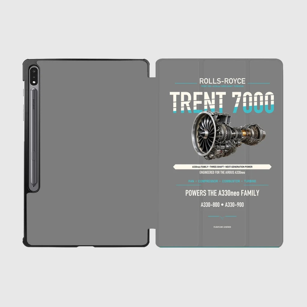 TRENT 7000 design on gray samsung tablet tablet case