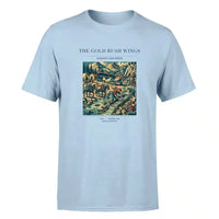 Thumbnail for VINTAGE G4043 - The Gold Rush Wings - Premium T-Shirt design on lightblue premium t shirt