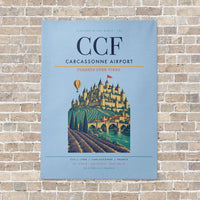 Thumbnail for Carcassonne Airport CCF - Canvas No Frame - Light Blue