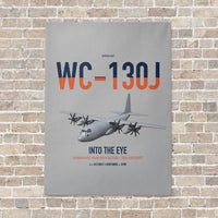 Thumbnail for WC-130J Hurricane Hunter vertical canvas print - no frame - light gray background