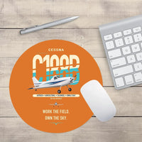 Thumbnail for Cessna A188B AgTruck design on orange round mouse pad